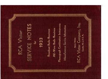 RCASN-Service Notes-1933 preview